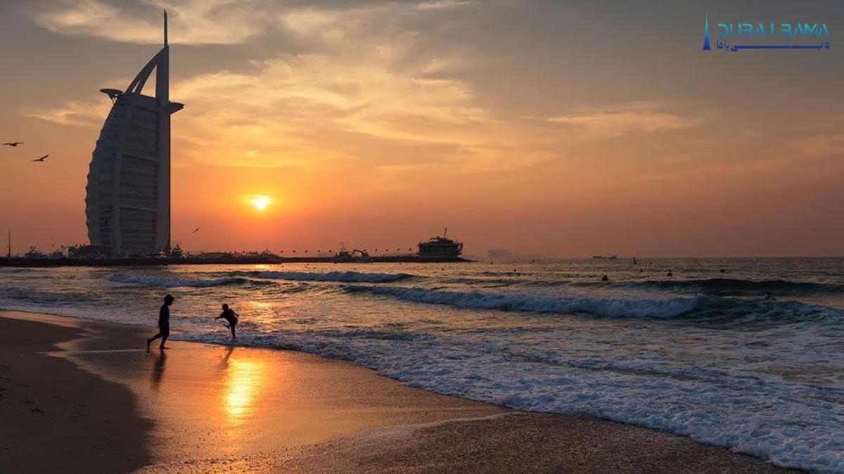 پیاده روی در جمیرا بیچ و غروب برج العرب